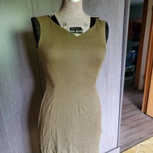 Olive Green Dolce & Gabbana Sheath Dress Size S